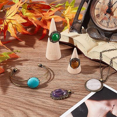 DIY Natural Mixed Stone Jewelry Set Making Kit DIY-SC0018-22-1