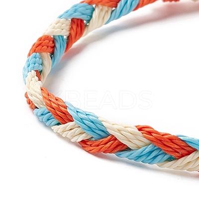 3Pcs 3 Style Plastic Braided Bead Bracelets Set BJEW-B065-08A-1