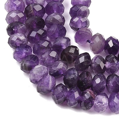 Natural Amethyst Beads Strands G-C259-A27-5x8mm-1