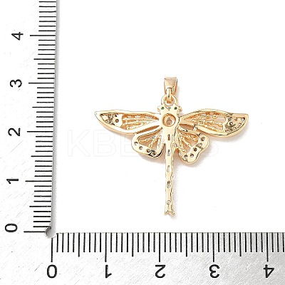 Brass Micro Pave Cubic Zirconia Pendants KK-L254-06G-1