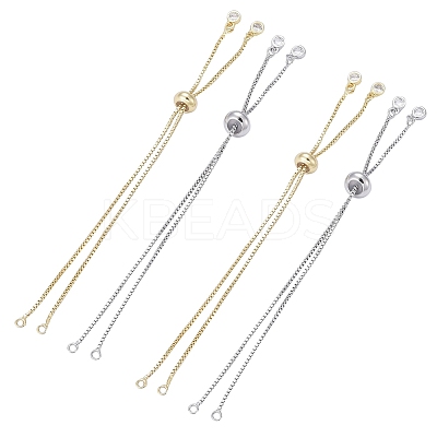 Rack Plating Eco-Friendly Brass Chain Bracelet Making KK-CJ0001-27-1