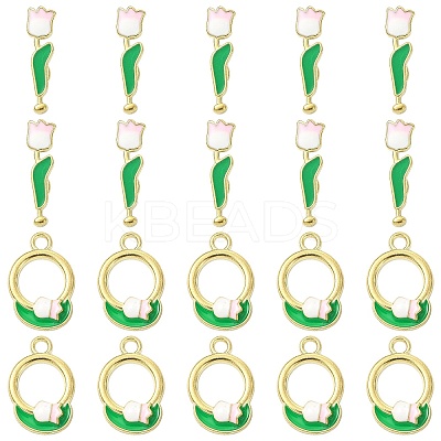 10Pcs Zinc Alloy Enamel Toggle Clasps FIND-CJ0004-98-1