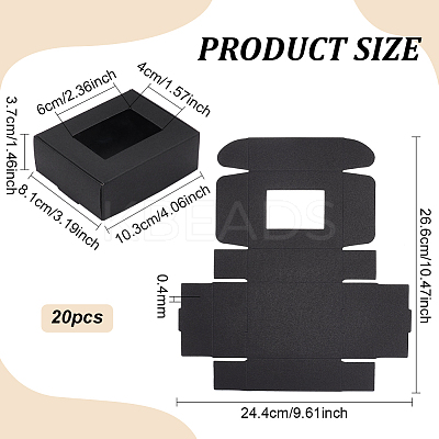 Cardboard Candy Gift Boxes CON-WH0086-139A-1
