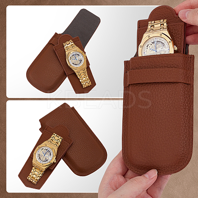 1Pc Leather Single Watch Gift Envelope Bags ABAG-ME0001-06-1