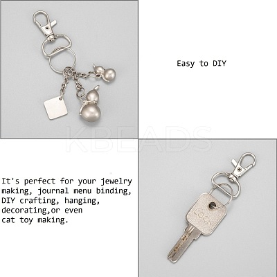 Zinc Alloy Swivel D Rings Lobster Claw Clasps X-E341-8-1