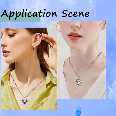 12Pcs 201 Stainless Steel Box Chain Necklaces Set NJEW-SC0001-16-1