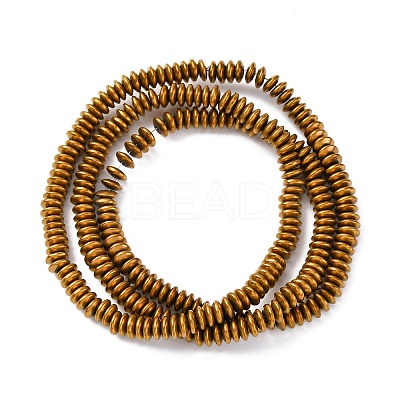 Electroplated Non-magnetic Hematite Beads Strands G-P571-B01-01D-1