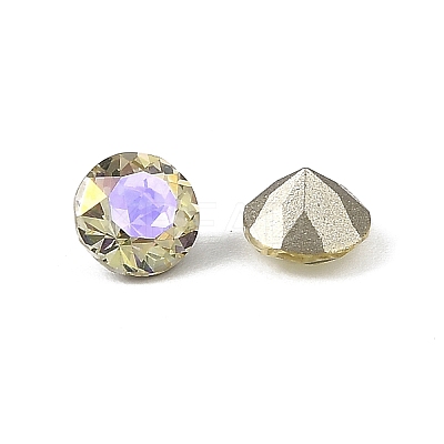 Glass Rhinestone Cabochons GLAA-A018-6mm-001GY-1