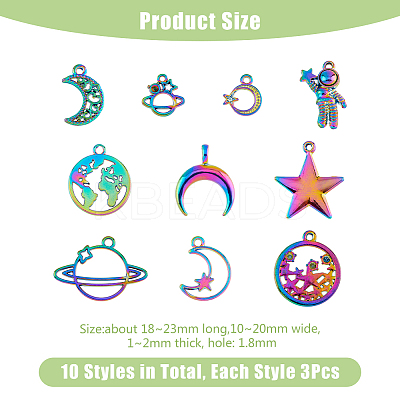 3 Sets Alloy Pendants PALLOY-DC0001-16-1