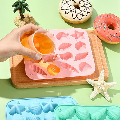 3Pcs 3 Colors Marine Theme Silicone Molds ST-CJ0043-012-1