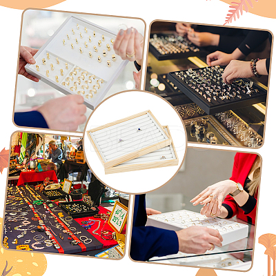 Wooden Finger Ring Display Tray RDIS-WH0009-026A-1