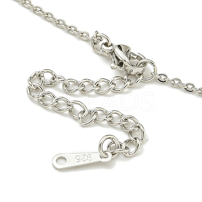 304 Stainless Steel Cable Chain Necklaces NJEW-H040-16P-1