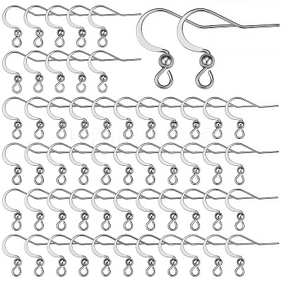 100Pcs 304 Stainless Steel French Earring Hooks STAS-SC0004-63P-1