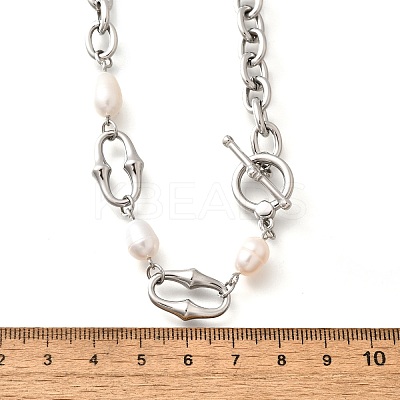 304 Stainless Steel Cable Chain Necklaces NJEW-U031-12P-1
