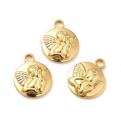 Ion Plating(IP) 304 Stainless Steel Pendants STAS-P312-08G-1