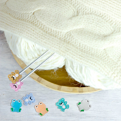 Bear & Frog Food Grade Eco-Friendly Silicone Needle Caps DIY-DC0002-20-1