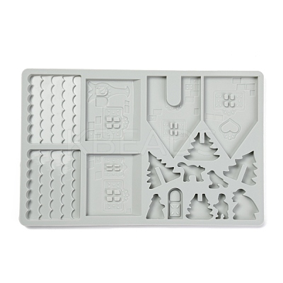 Christmas Gingerbread House Food Grade Silicone Molds SIL-G001-01A-1