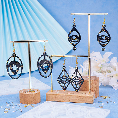 2Pcs Geometry Silicone Pendant Molds DIY-TA0010-04-1