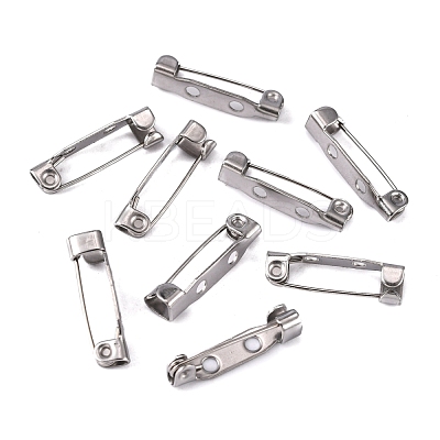 Tarnish Resistant 304 Stainless Steel Pin Brooch Back Bar Findings STAS-Q184-01-1