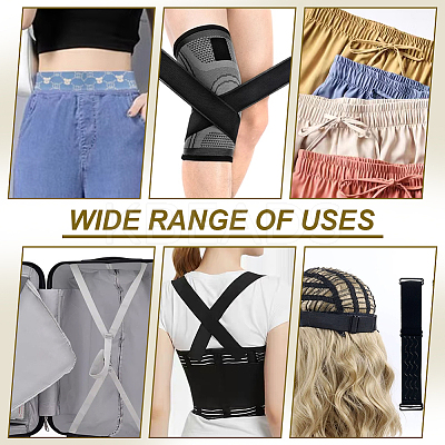 5 Yards Embroidery Flat Polyester Elastic Cord/Band OCOR-WH0016-10D-1