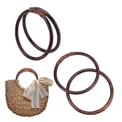 Woven Rattan Bag Handles FIND-WH0152-150-1