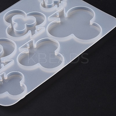 DIY Playing Card Theme Pendants Silicone Molds DIY-C076-01D-1