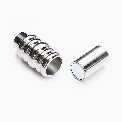 Tarnish Resistant 304 Stainless Steel Magnetic Clasps with Glue-in Ends LS-STAS-K006-13C-4mm-1
