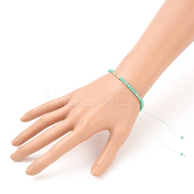 Adjustable Nylon Thread Braided Bead Bracelets BJEW-JB05528-03-1
