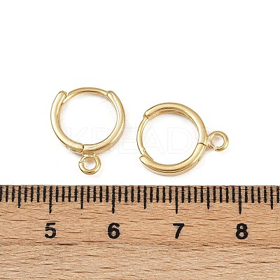 Brass Hoop Earring Findings X-KK-P310-26B-G-1