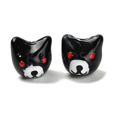 Baking Paint Glass Beads LAMP-I028-02-1