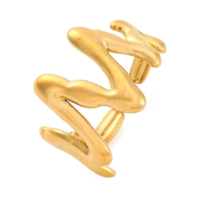 Marine Animal Theme 304 Stainless Stee Open Cuff Rings RJEW-Q005-01G-G-1