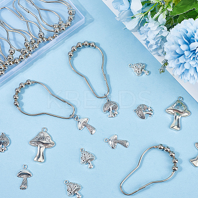 12Pcs 4 Styles Zinc Tibetan Style Alloy Pendants FIND-SP0004-40AS-1