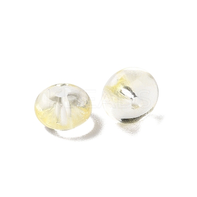 Baking Paint Transparent Glass Beads DGLA-S116-01E-1
