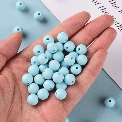Opaque Acrylic Beads MACR-S370-C10mm-A07-1
