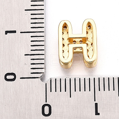 Brass Micro Pave Cubic Zirconia Charms KK-N254-217G-H-1