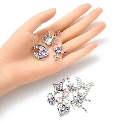 Rack Plating Alloy Pendants FIND-YW0003-33-1