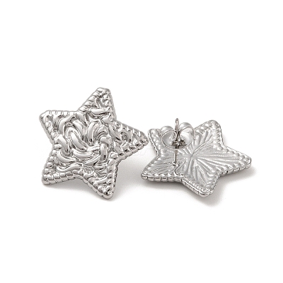 Non-Tarnish 304 Stainless Steel Stud Earrings for Women EJEW-L272-028P-01-1