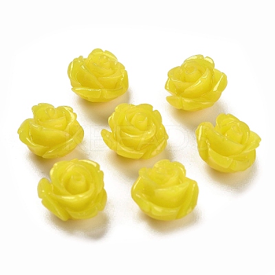 Synthetic Coral Carved Beads CORA-H003-01A-07-1