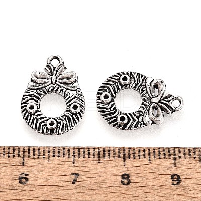 Tibetan Style Alloy Pendants TIBEP-T053-01AS-1