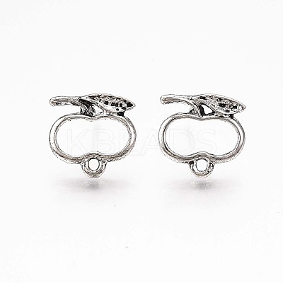 Alloy Stud Earring Findings PALLOY-ZX030-17AS-RS-1