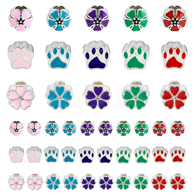 Alloy Enamel European Beads MPDL-PH0001-13-1