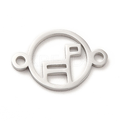 Non-Tarnish 304 Stainless Steel Connector Charms STAS-A068-01A-P-1