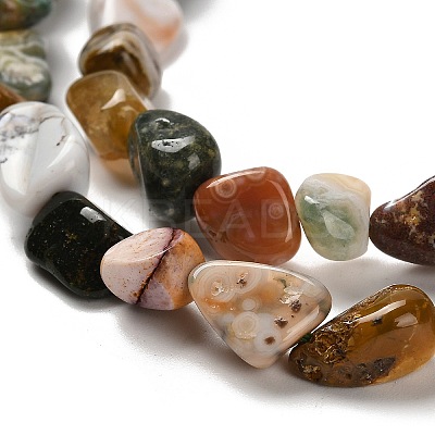 Natural Ocean Jasper Beads Strands G-P497-01E-90B-1