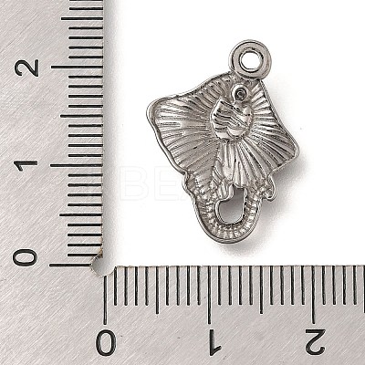 Anti-Tarnish 304 Stainless Steel Pendants STAS-M075-25P-1