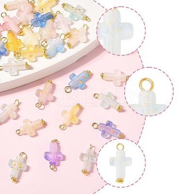 100Pcs Acrylic Pendant PALLOY-FS00039-02-1