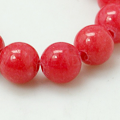 Natural Mashan Jade Round Beads Strands X-G-D263-8mm-XS16-1
