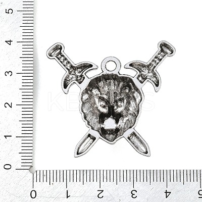 Tibetan Style Alloy Pendants AL-CBA2376-01AS-1
