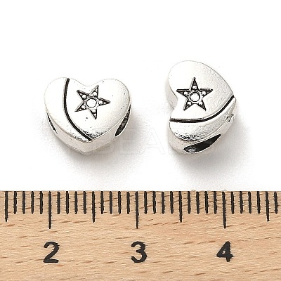 Tibetan Style Alloy European Beads PALLOY-K019-03G-AS-1