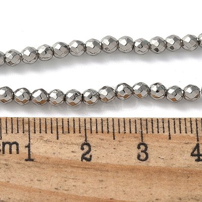 Baking Paint Synthetic Non-Magnetic Hematite Beads Strands G-H020-K01-10-1