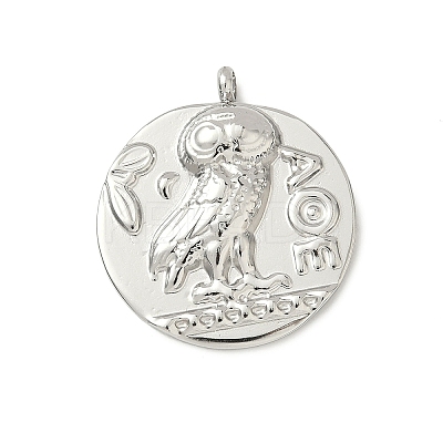 304 Stainless Steel Coin Pendants STAS-K252-19P-1